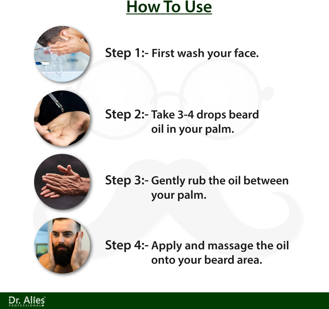 Dr. Alies Professional Advanced Beard Growth Oil for Men 