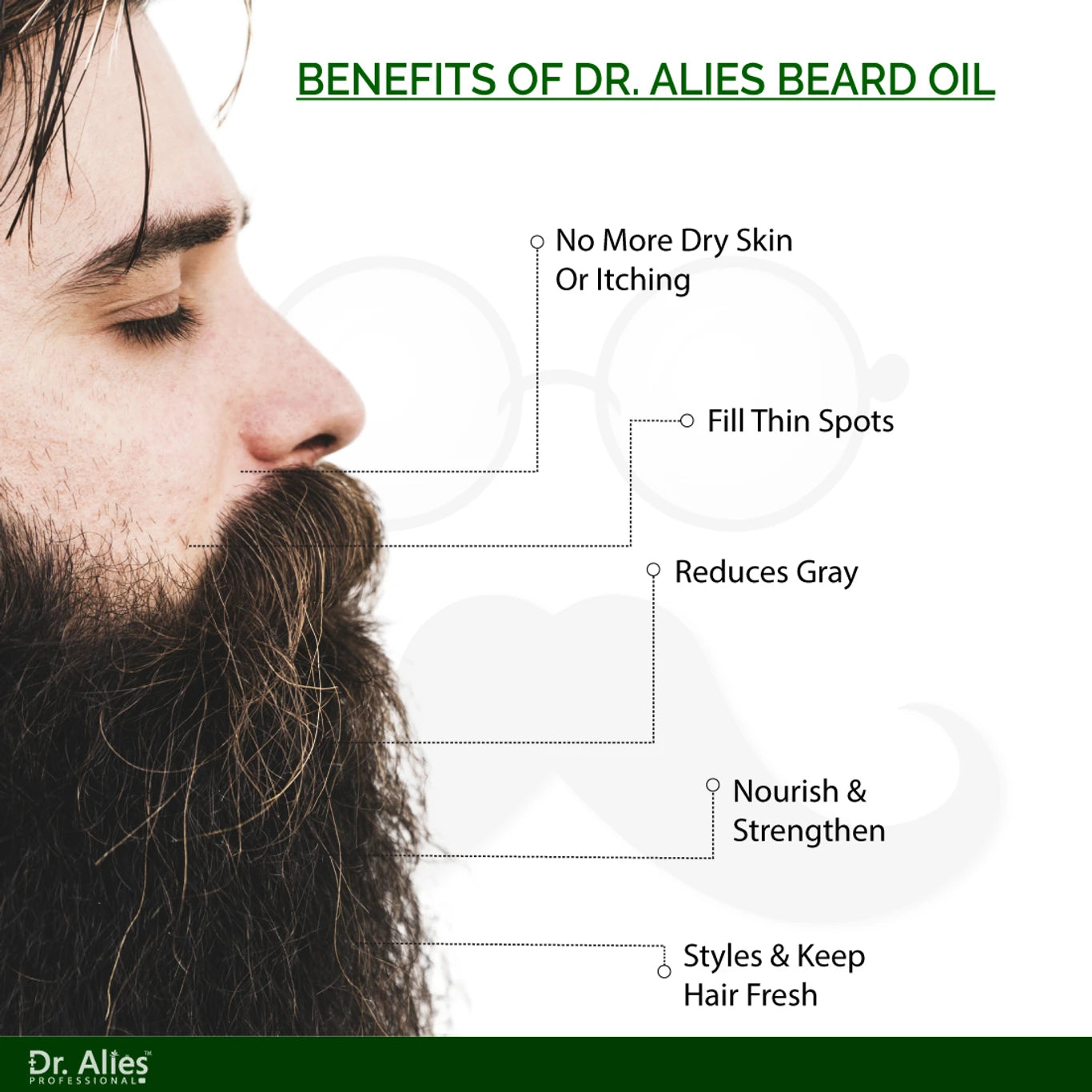 Dr. Alies Professional Advanced Beard Growth Oil for Men&nbsp;