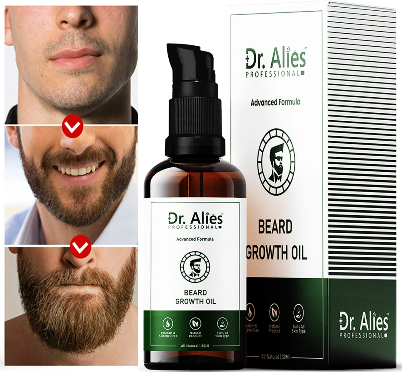 Dr. Alies Professional Advanced Beard Growth Oil for Men&nbsp;