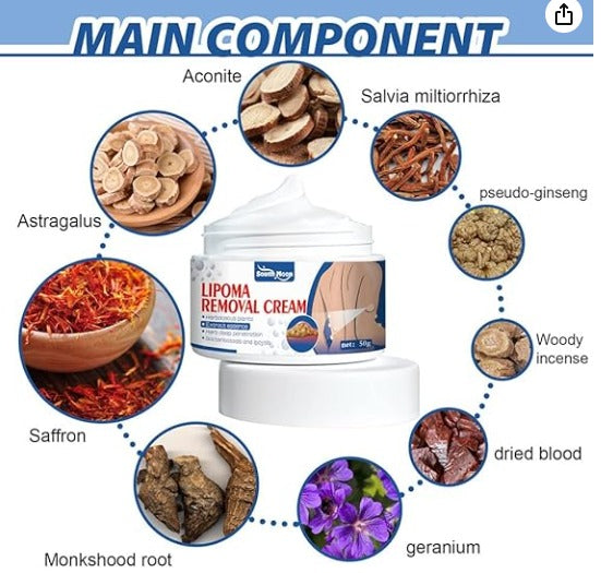 South Moon Lipoma Removal & Body Smoothing Cream - 50g - Herbal Natural Lump & Skin Knot Relief Ointment for Neck & Body